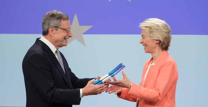 Draghi presents report to von der Leyen Card