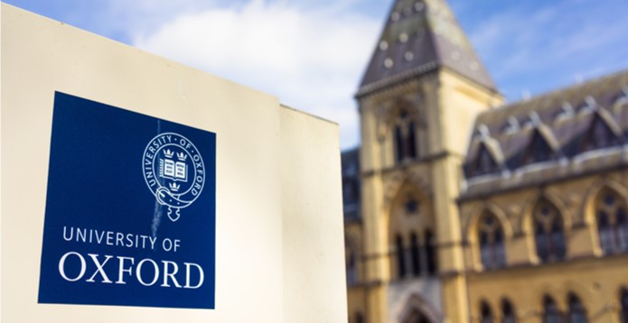 University of Oxford insignia on a sign outside the Pitt Rivers Museum card