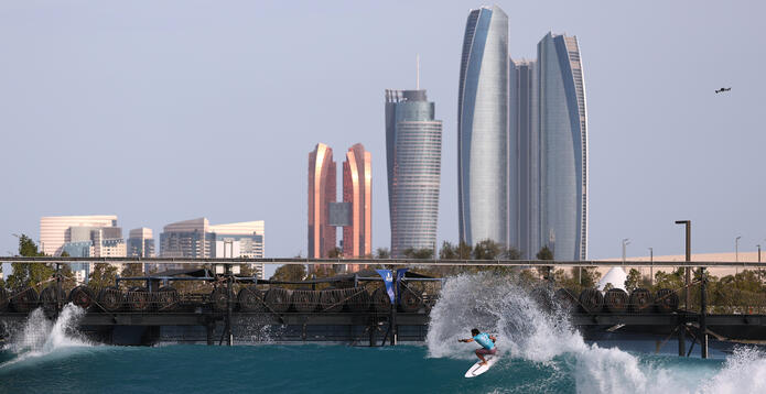 View of Abu Dhabi from the water