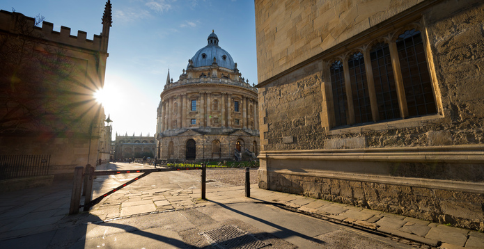 Radcliffe square and the Bodleian Library in Oxford Card