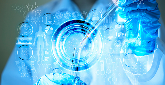 Biotech stock image Card