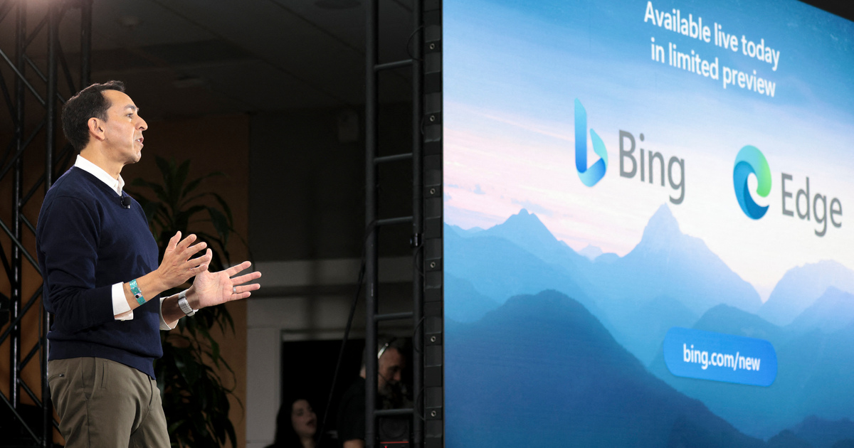 Microsoft VP Yusuf Mehdi at Microsoft launch Feb 23 SEO