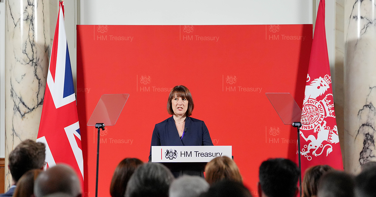 Rachel Reeves announces changes to planning rules for onshore wind, London, 8 July. (Photo by Jonathan Brady - Pool/Getty Images)