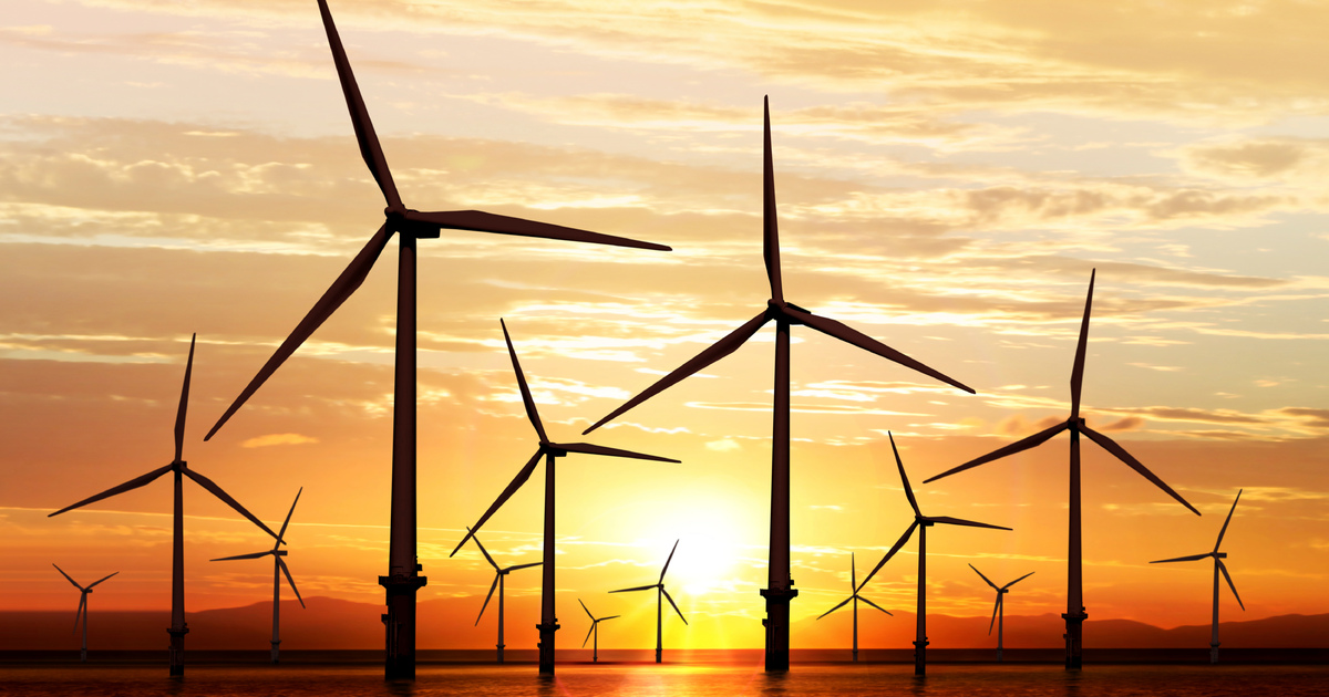 offshore wind turbines sunset view linkedin