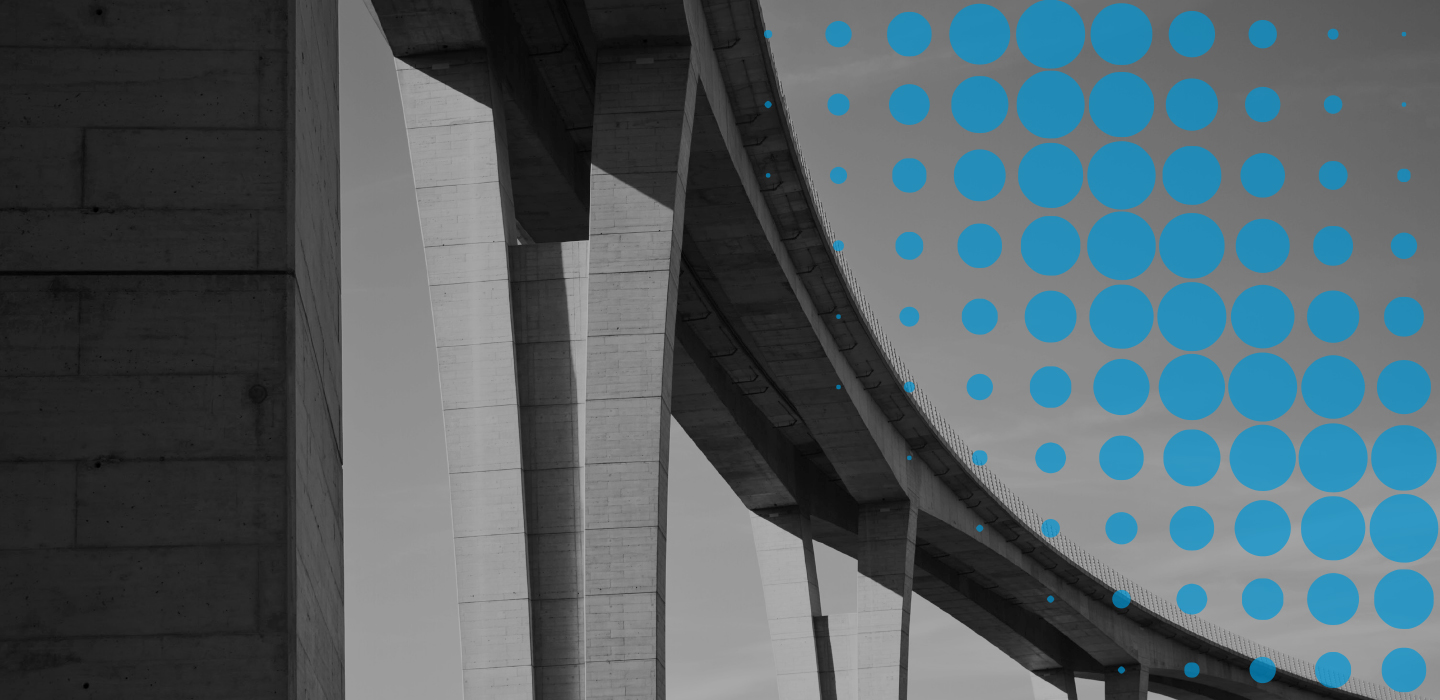 City infrastructure in black & white